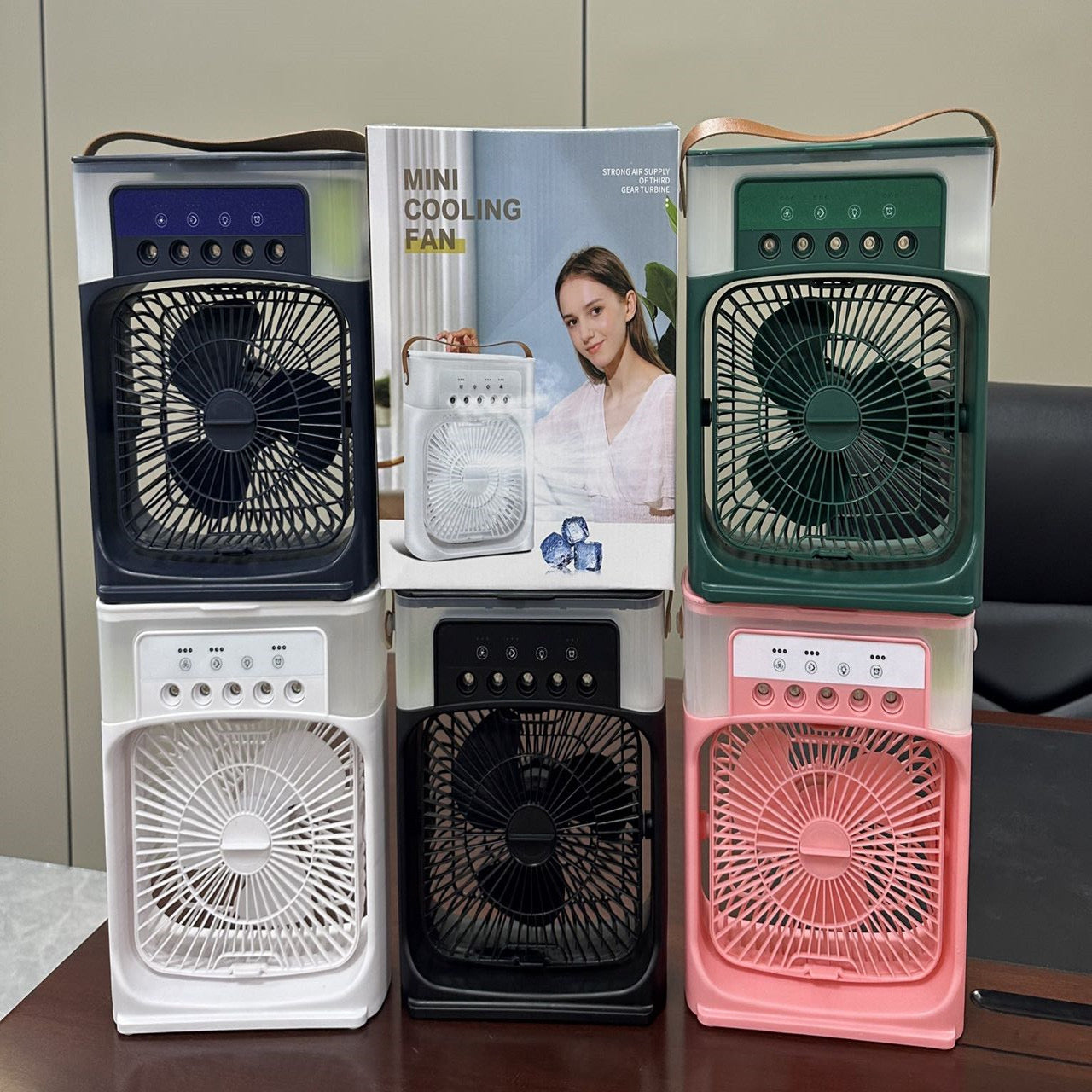 Portable 3-in-1 Air Cooler Fan – Mini AC for Room, Office &amp; Car | Fast Cooling + Humidifier | Ships from USA 🇺🇸 | TikTok &amp; Amazon Hot Seller!