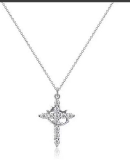 Crown Cross Necklace